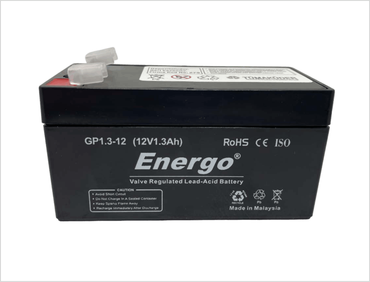 Energo Kurşun Asit Akü 12V 1.3Ah